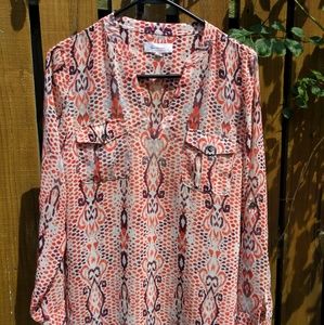 Vince Camuto Snake Print Blouse